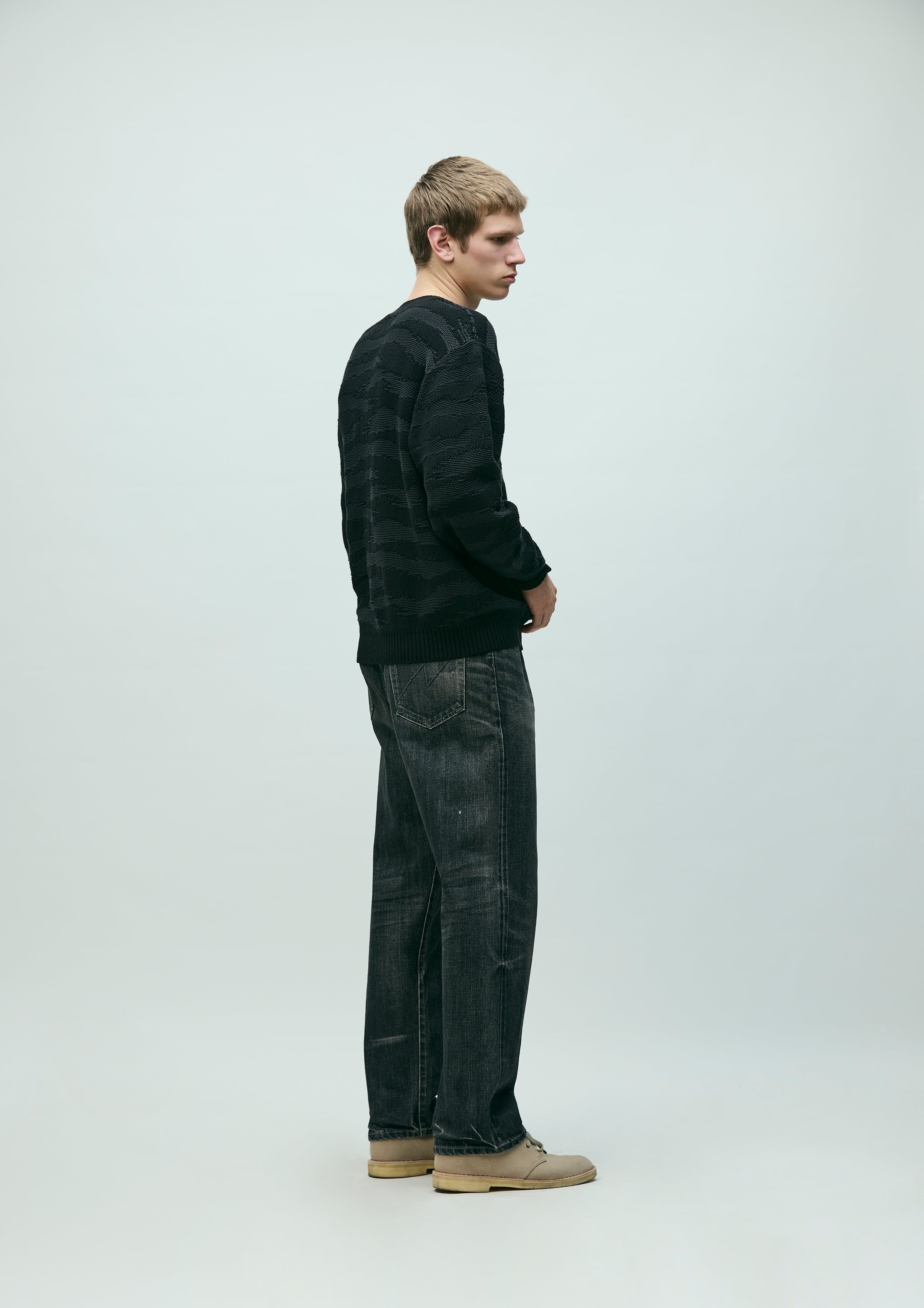 WASHED DENIM DP BASIC PANTS