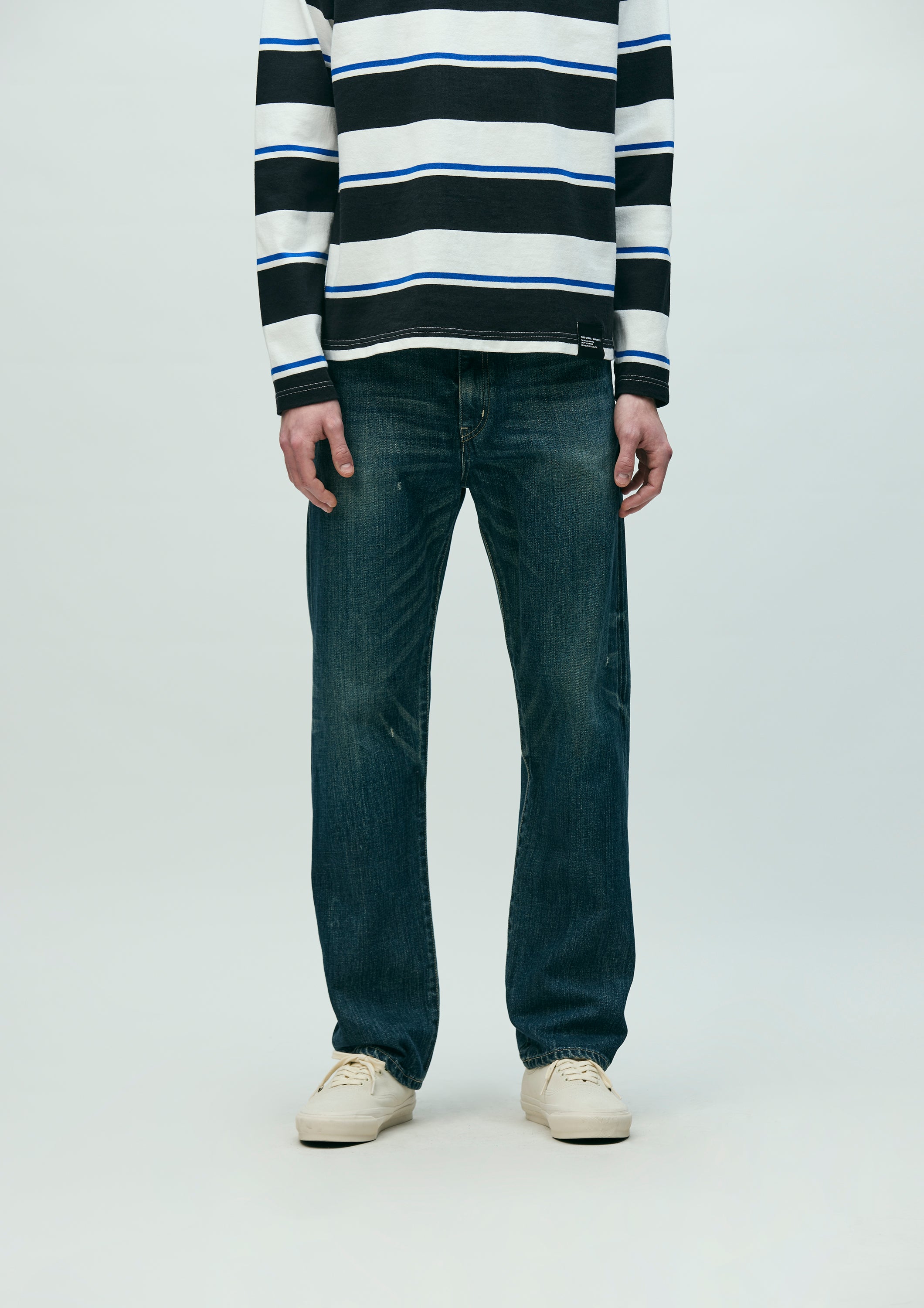 WASHED DENIM DP MID PANTS