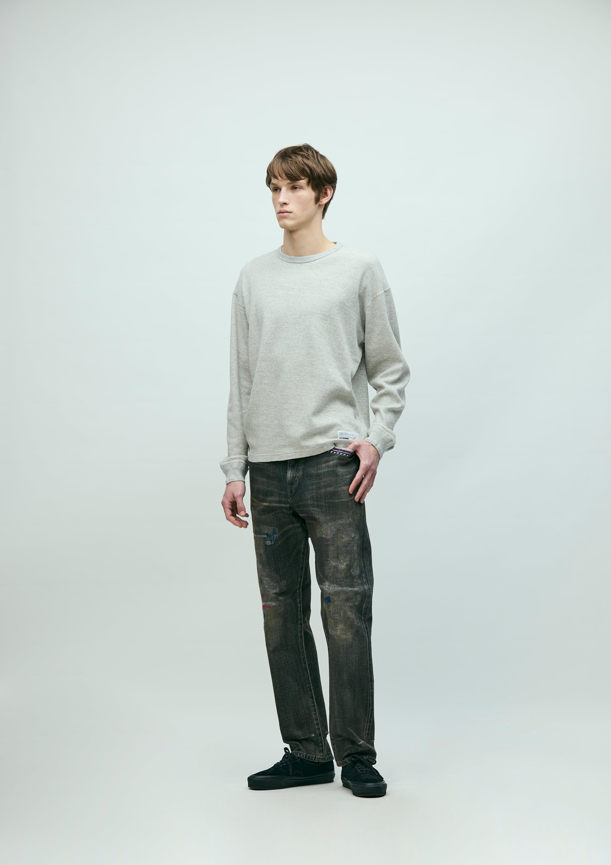 SAVAGE DENIM DP MID PANTS