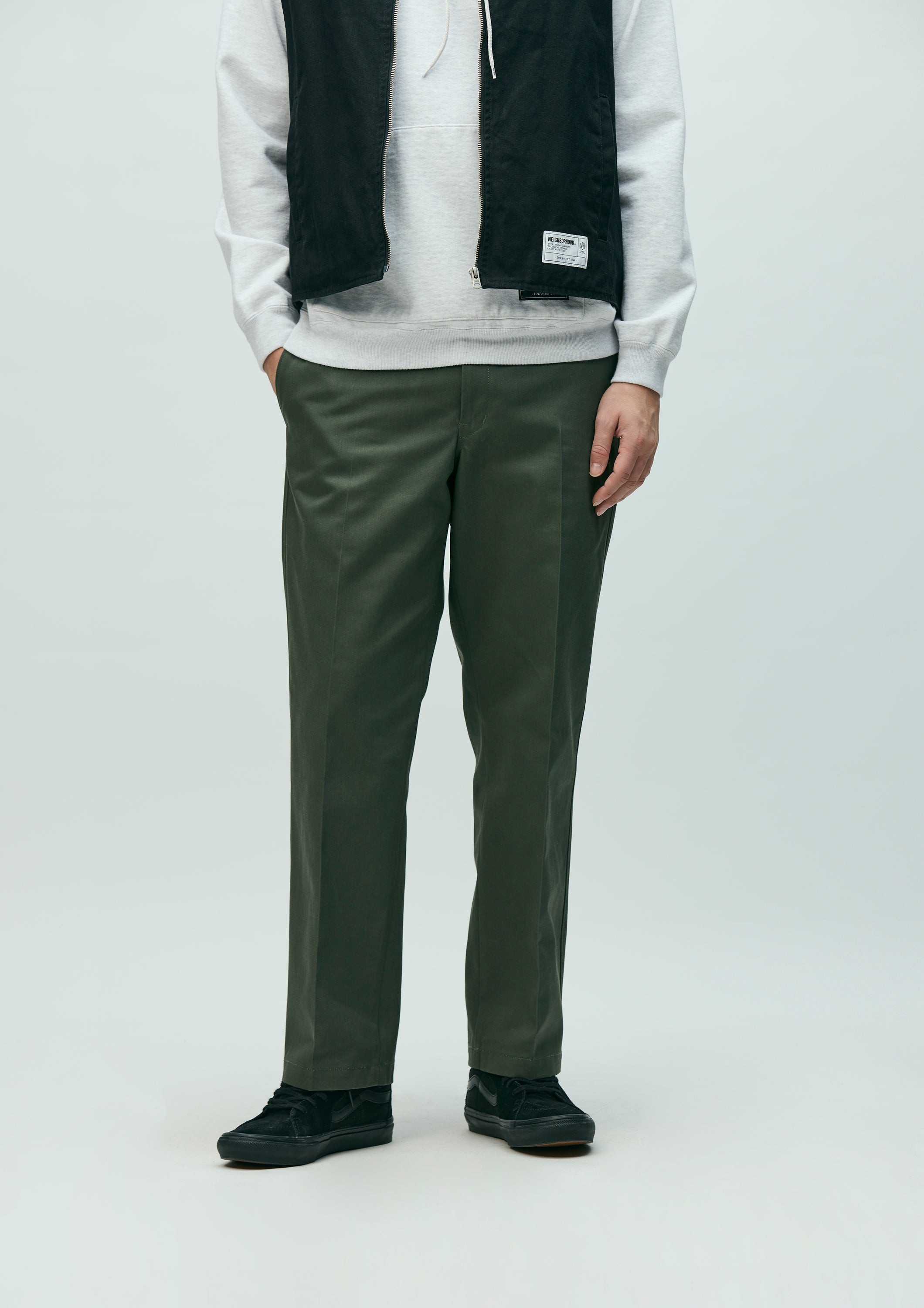SLIM STRAIGHT WORK PANTS