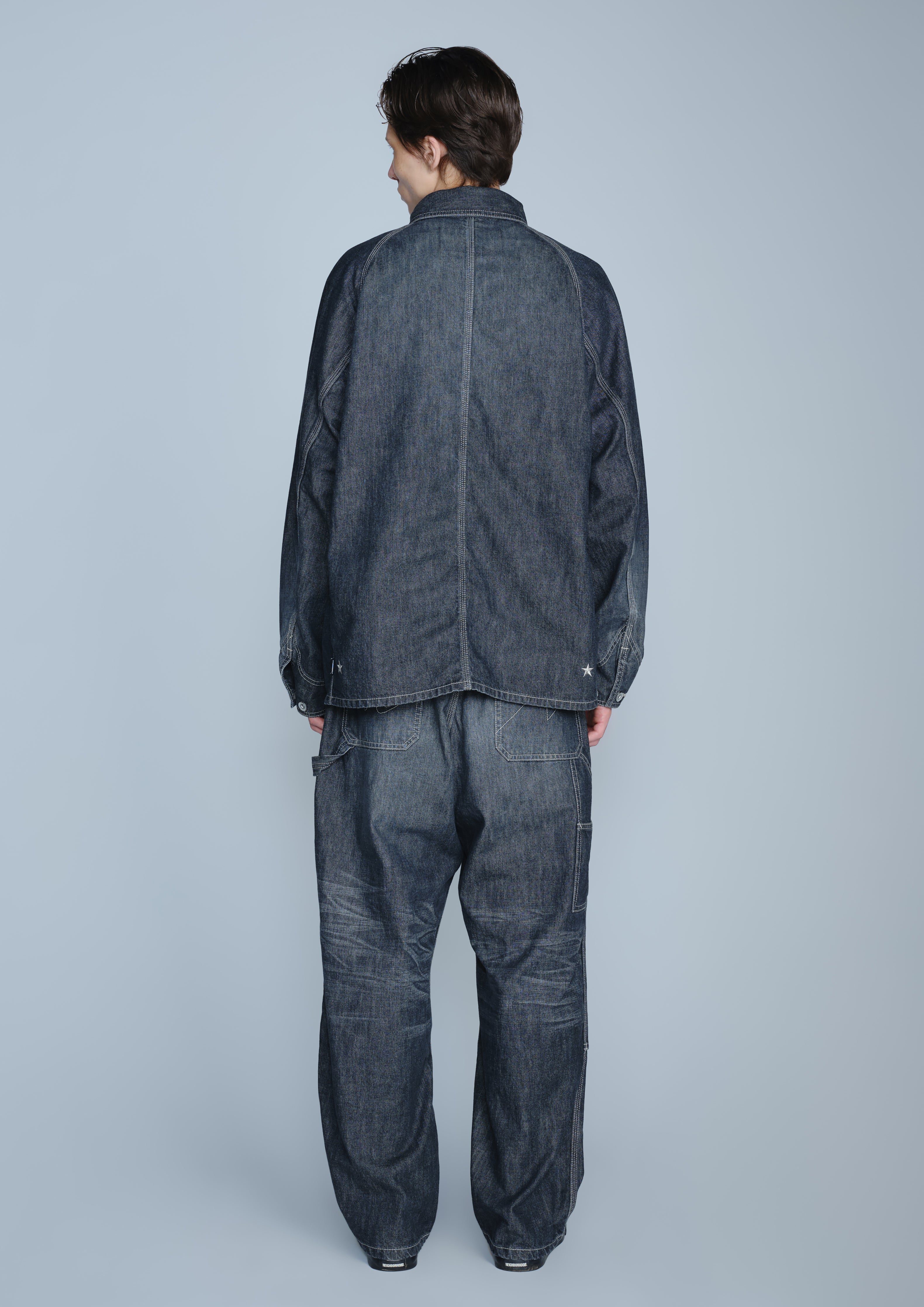 NH X M&M . WASHED DENIM COVERALL JACKET