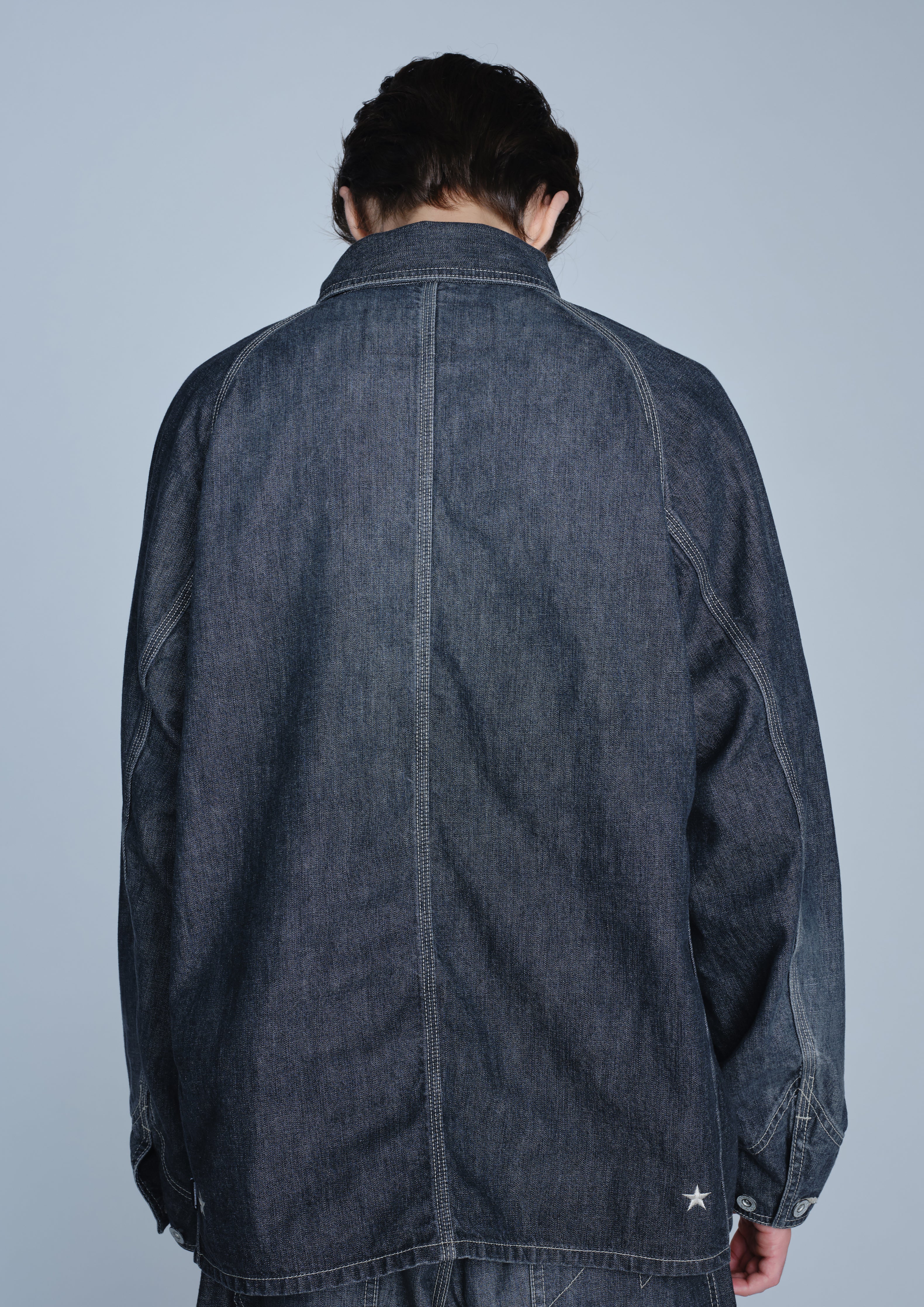 NH X M&M . WASHED DENIM COVERALL JACKET