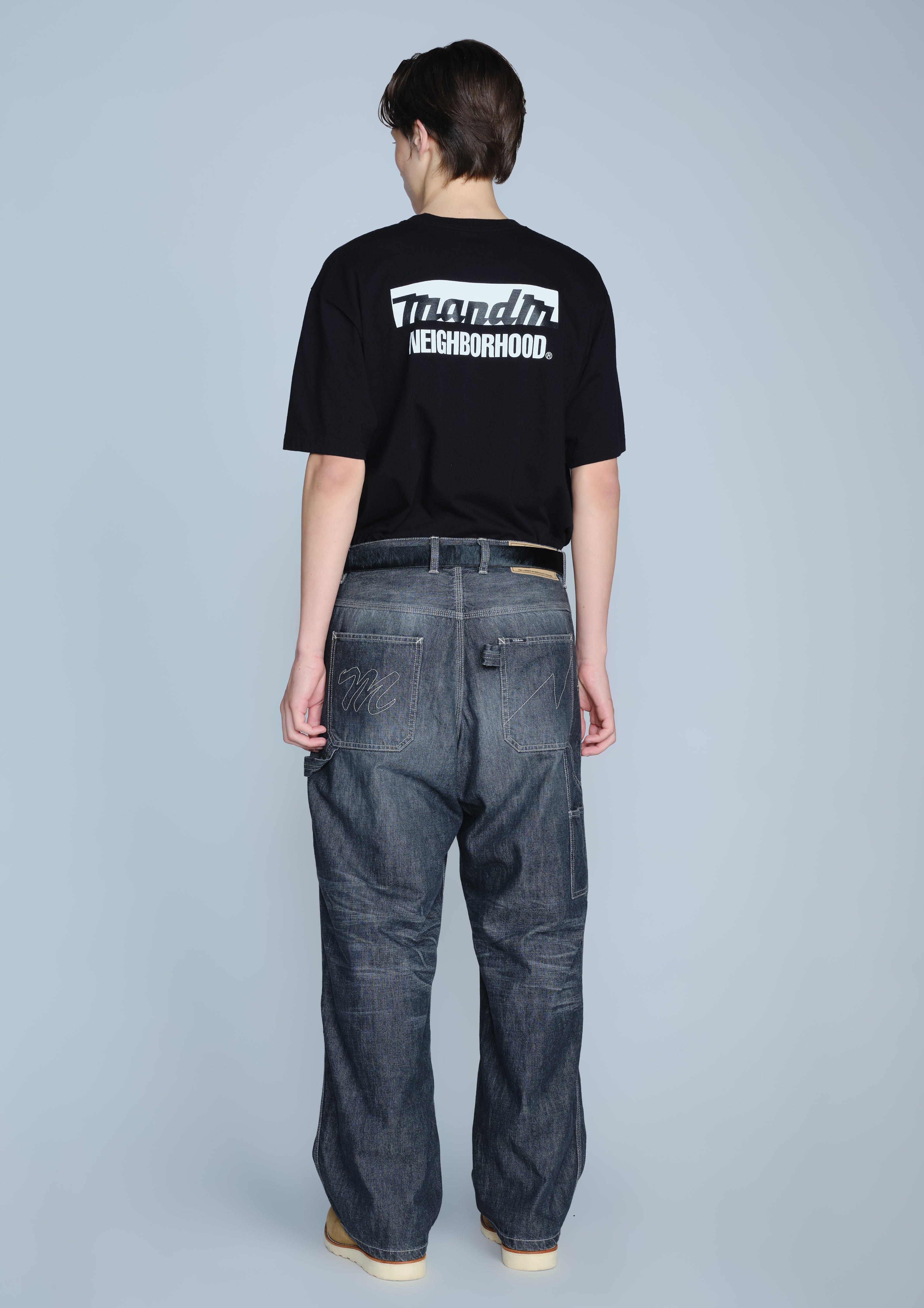 NH X M&M . WASHED DENIM PAINTER PANTS