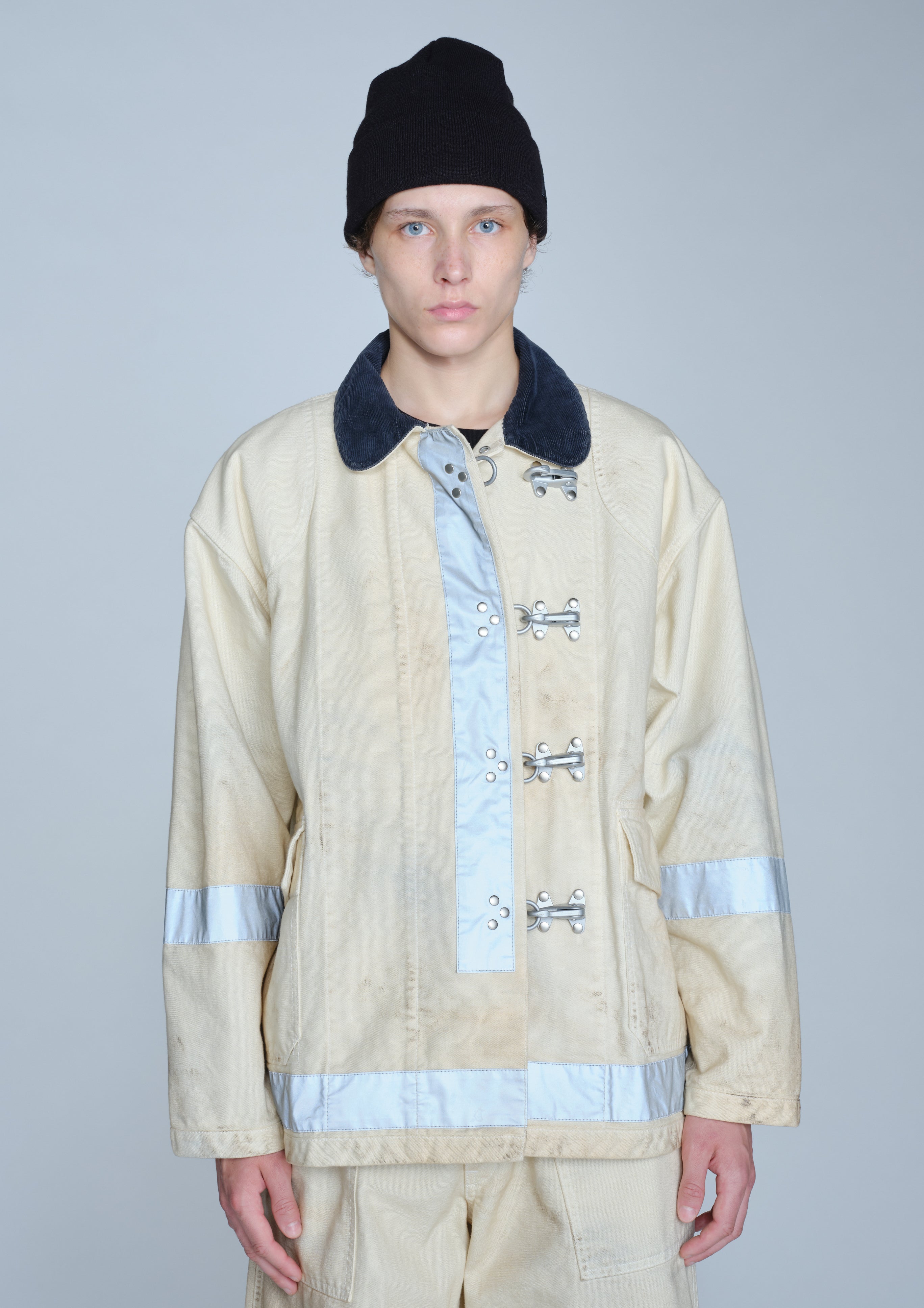 BW . WASHED FIREMAN JACKET