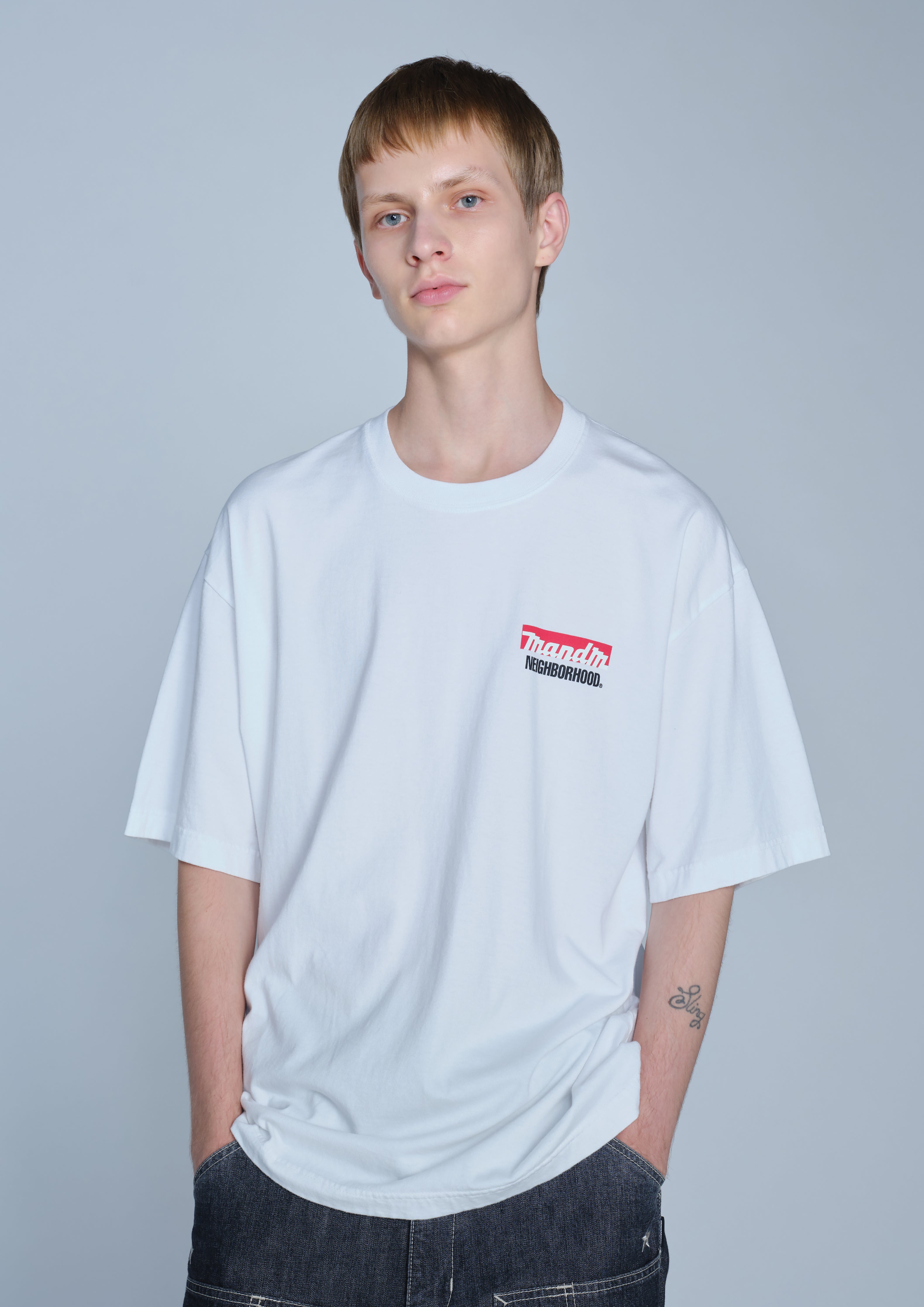 NEIGHBORHOOD M&M TEE SS-1 サイズM NH X M&M . TEE SS-1