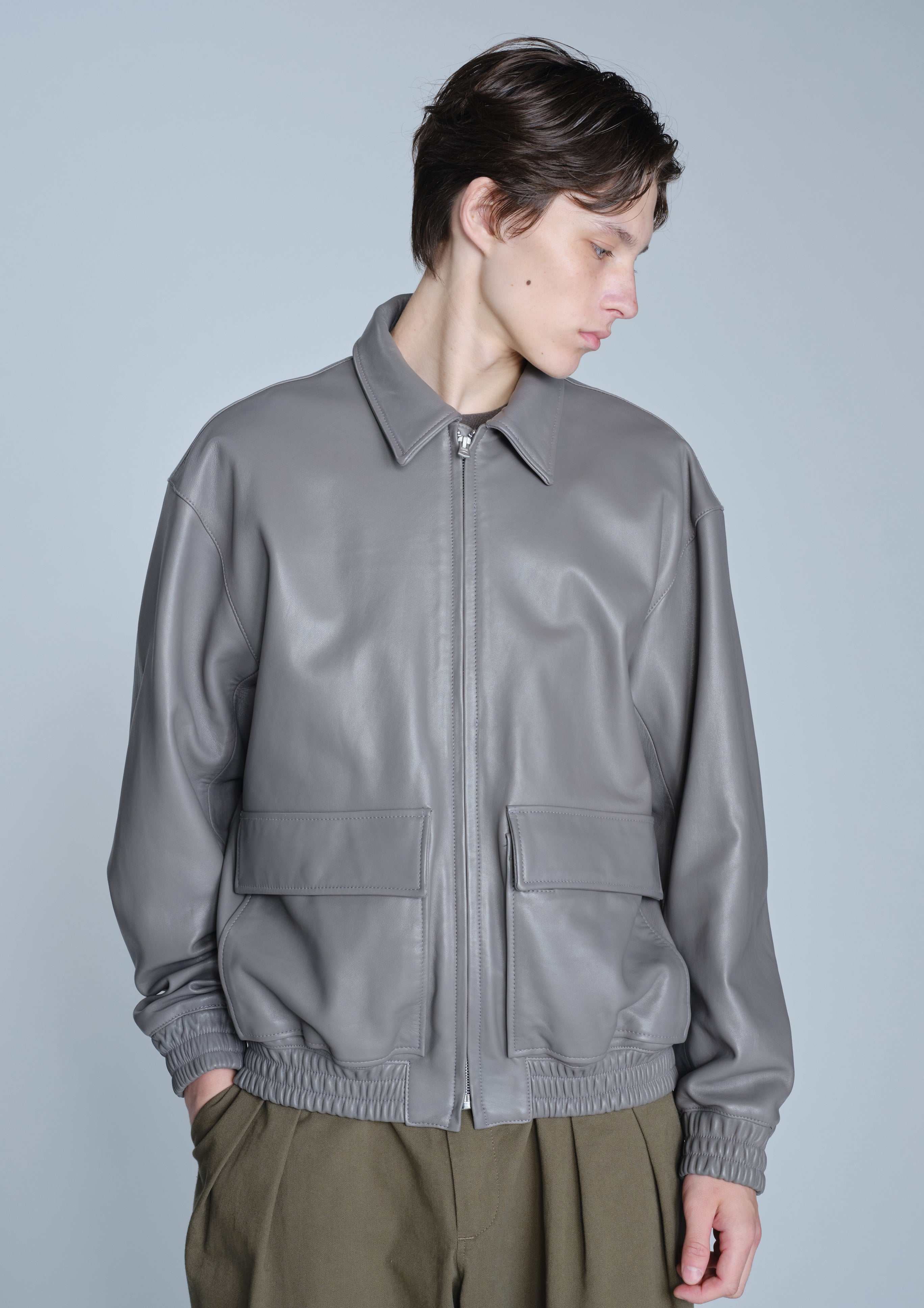 LEATHER DAD JACKET