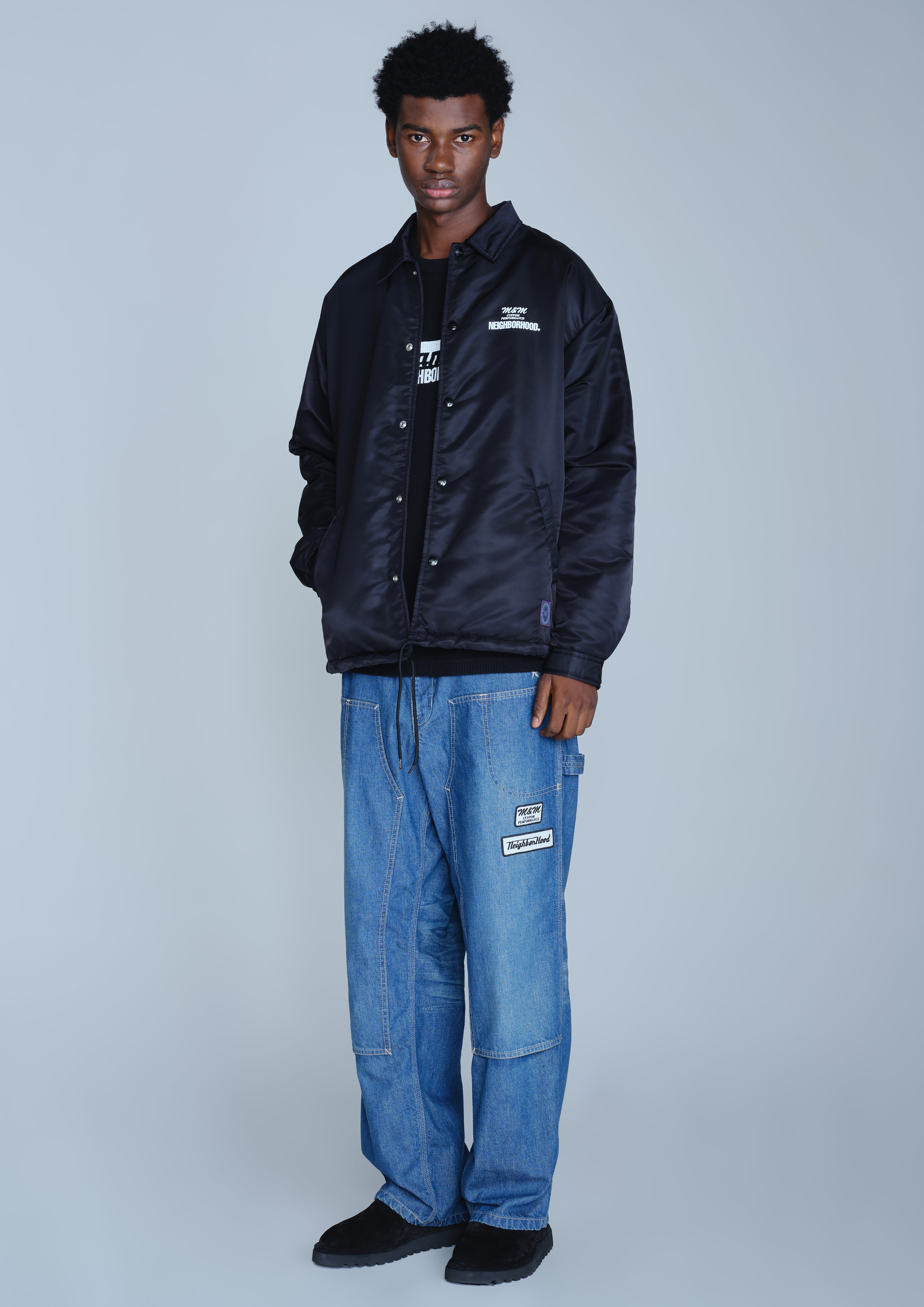  ウィンドブレーカーMネイビー NH X M&M . WINDBREAKER JACKET