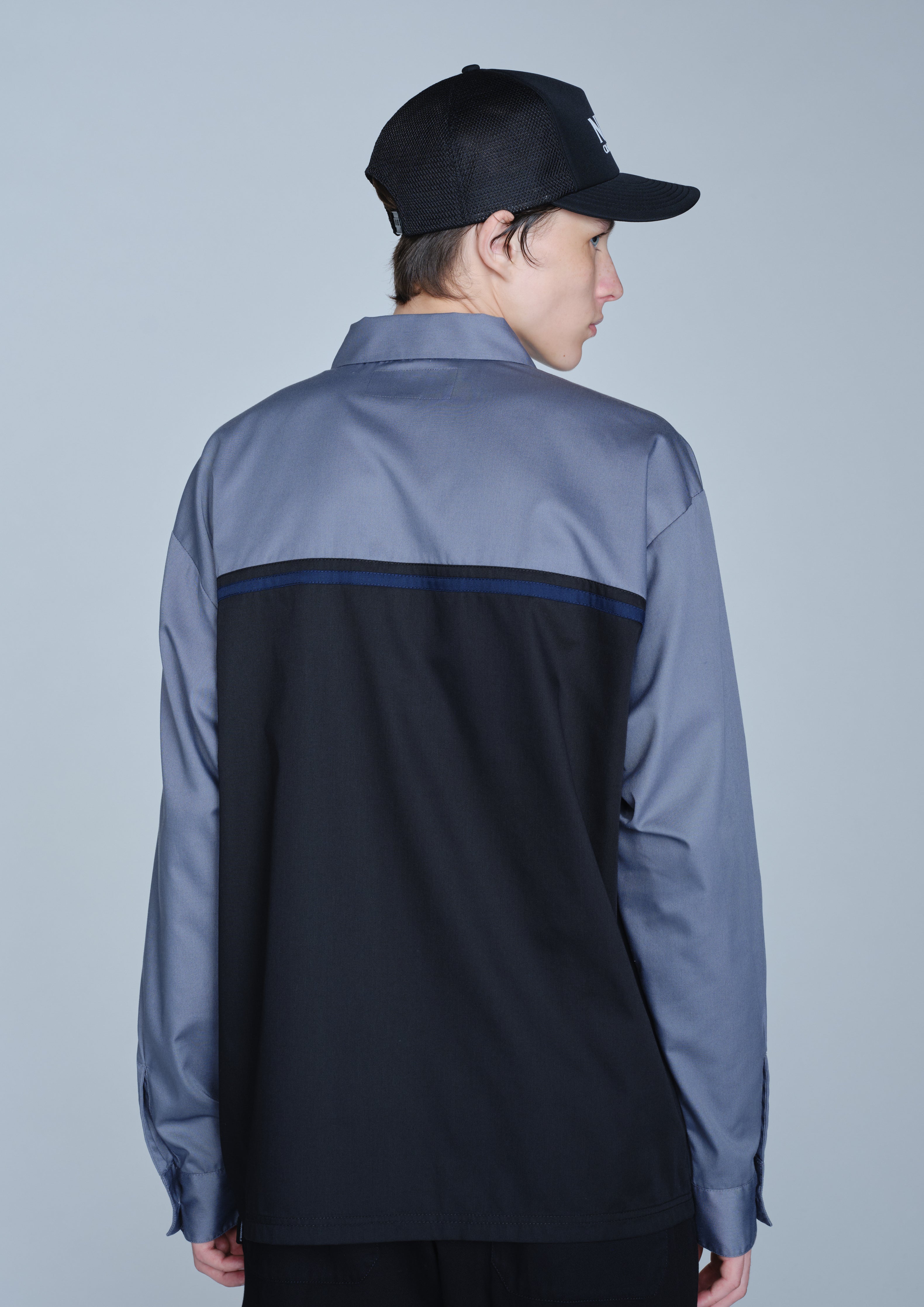 BICOLOR WORK SHIRT LS