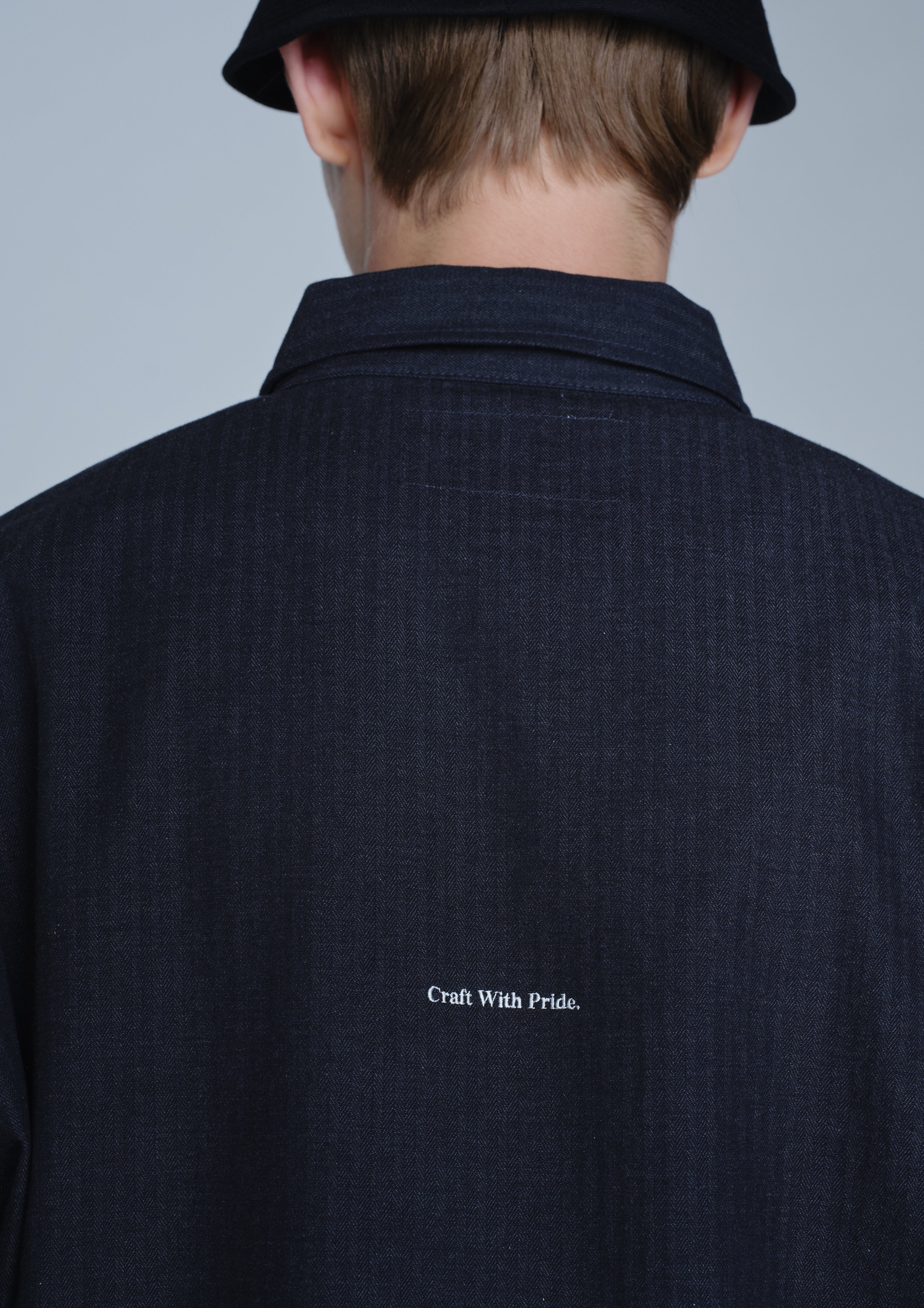 HALF ZIP WORK SHIRT LS