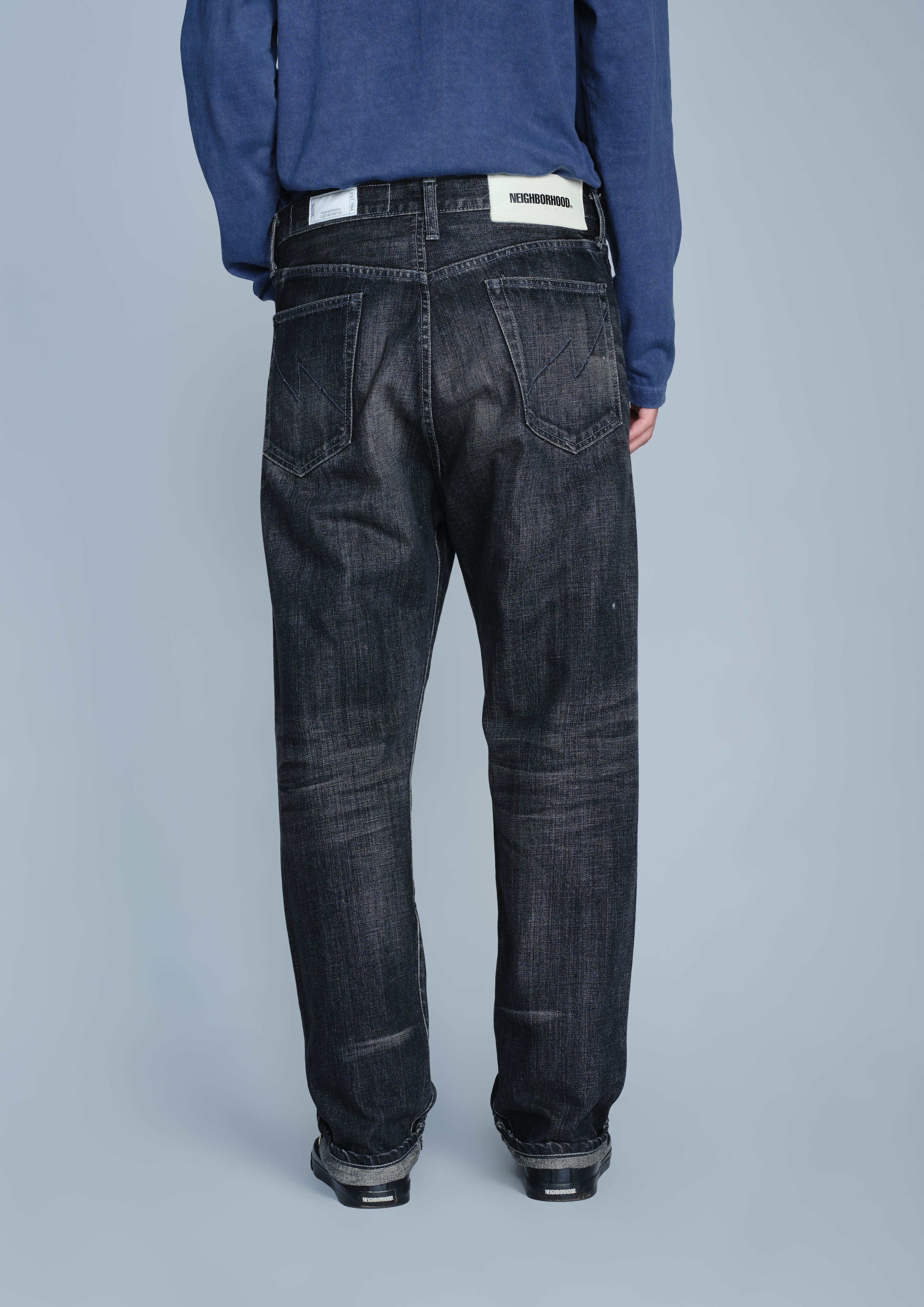 WASHED DENIM DP BASIC PANTS