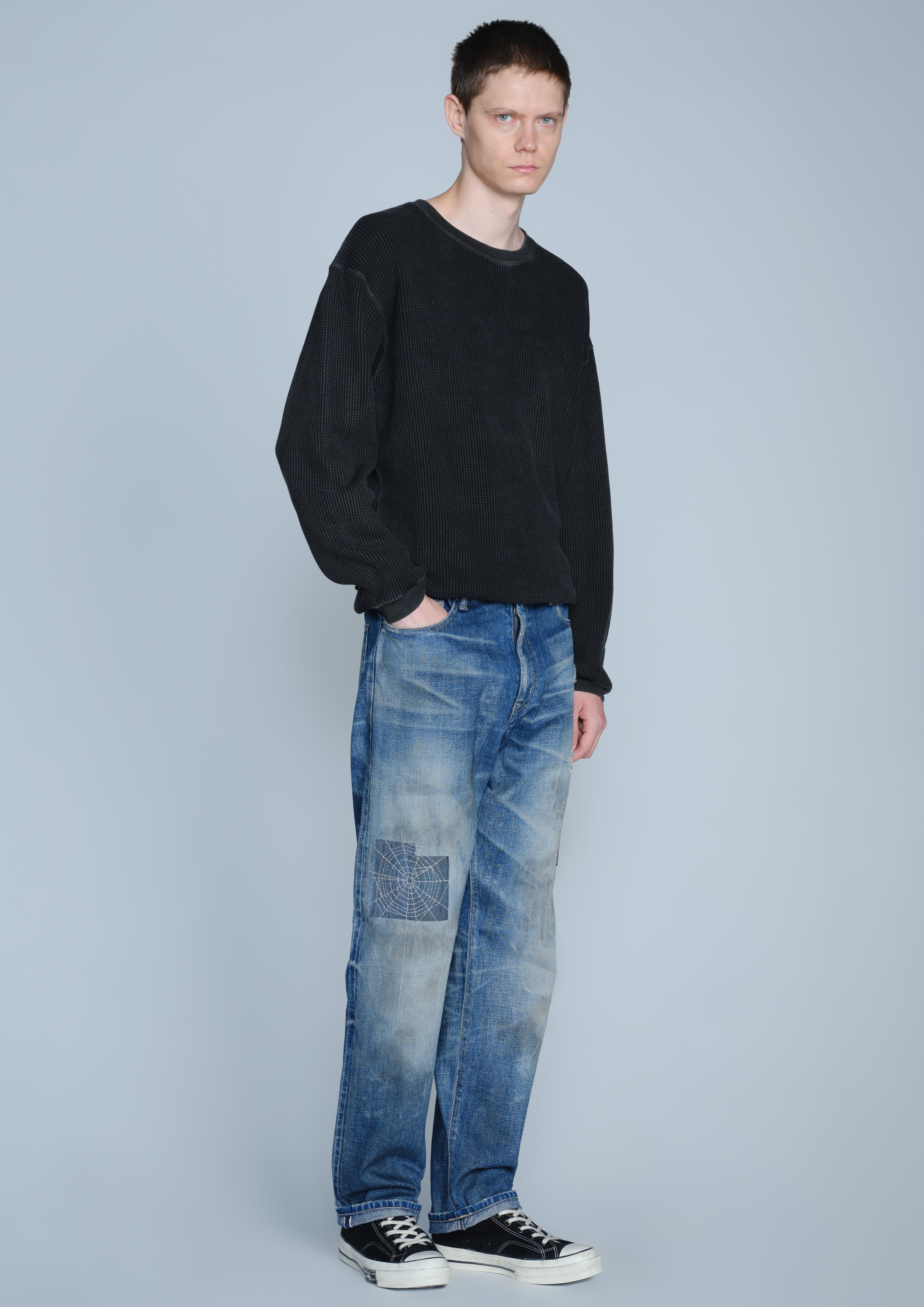 SAVAGE DENIM DP MID PANTS