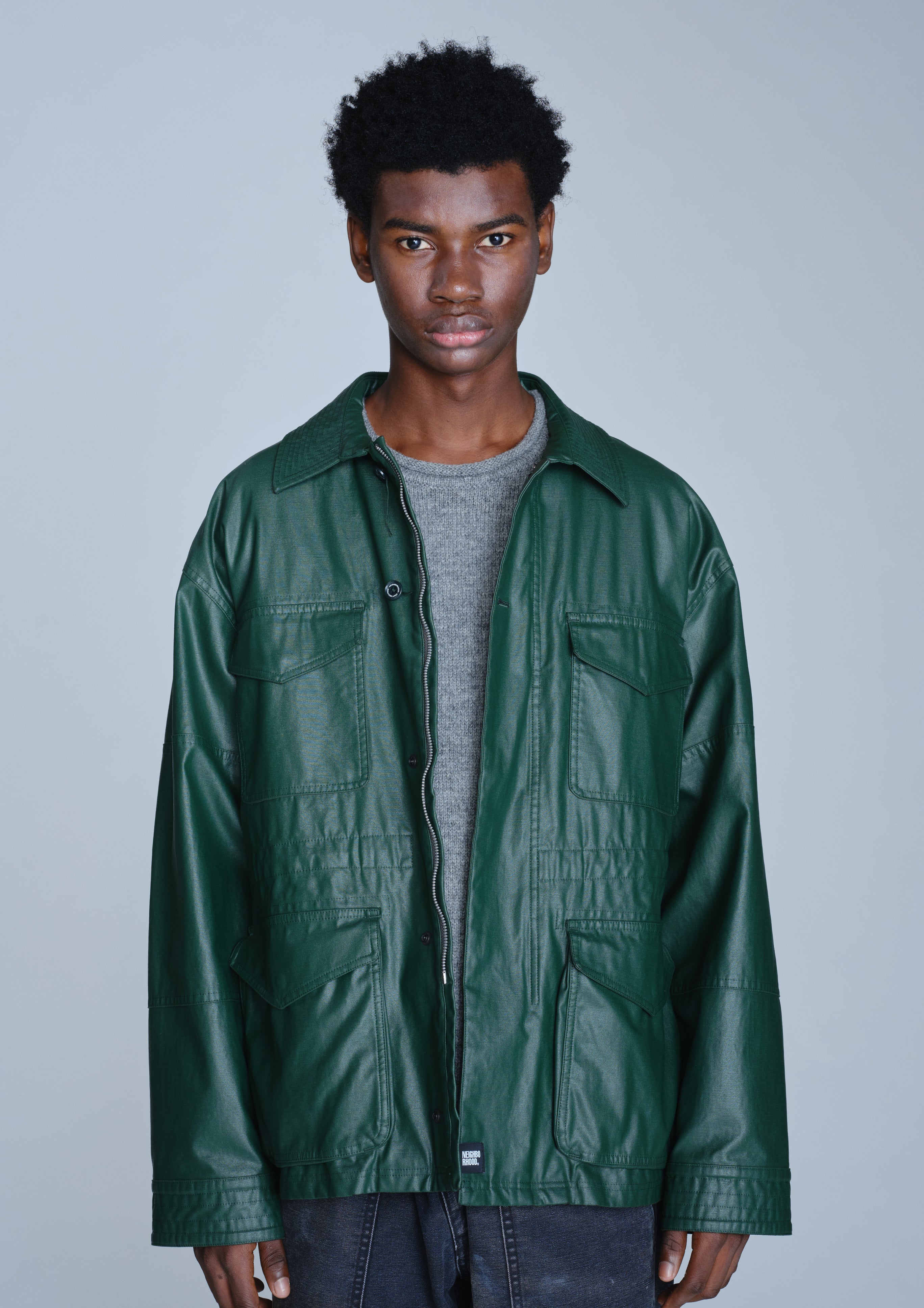 k*i様 INSCRIRE ダークグリーン ジャケット SMALL COATED M-43 TYPE JACKET