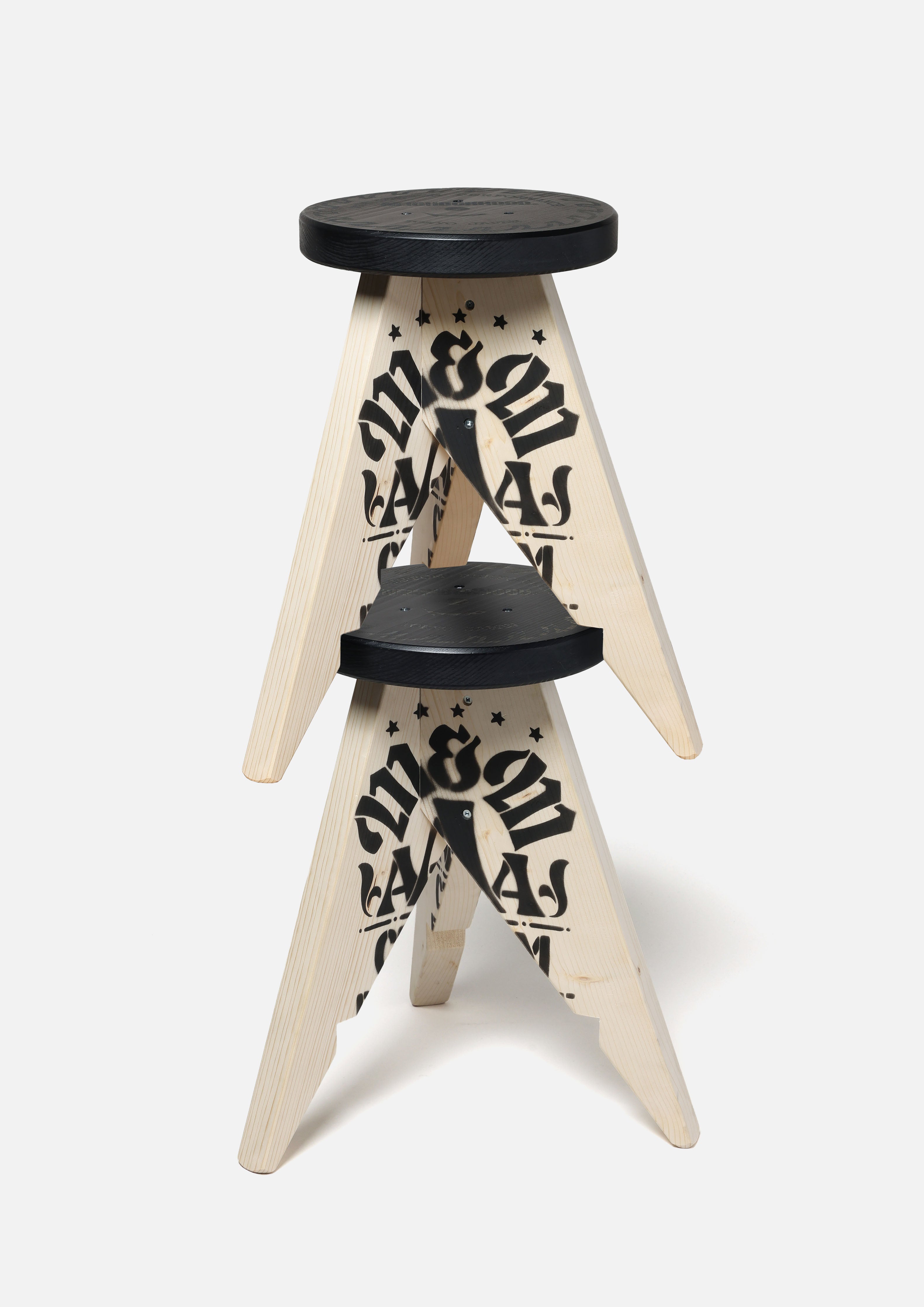 M&M CUSTOM PERFORMANCEスツール大BLACK家具ハイチェア NH X M&M . STOOL-1