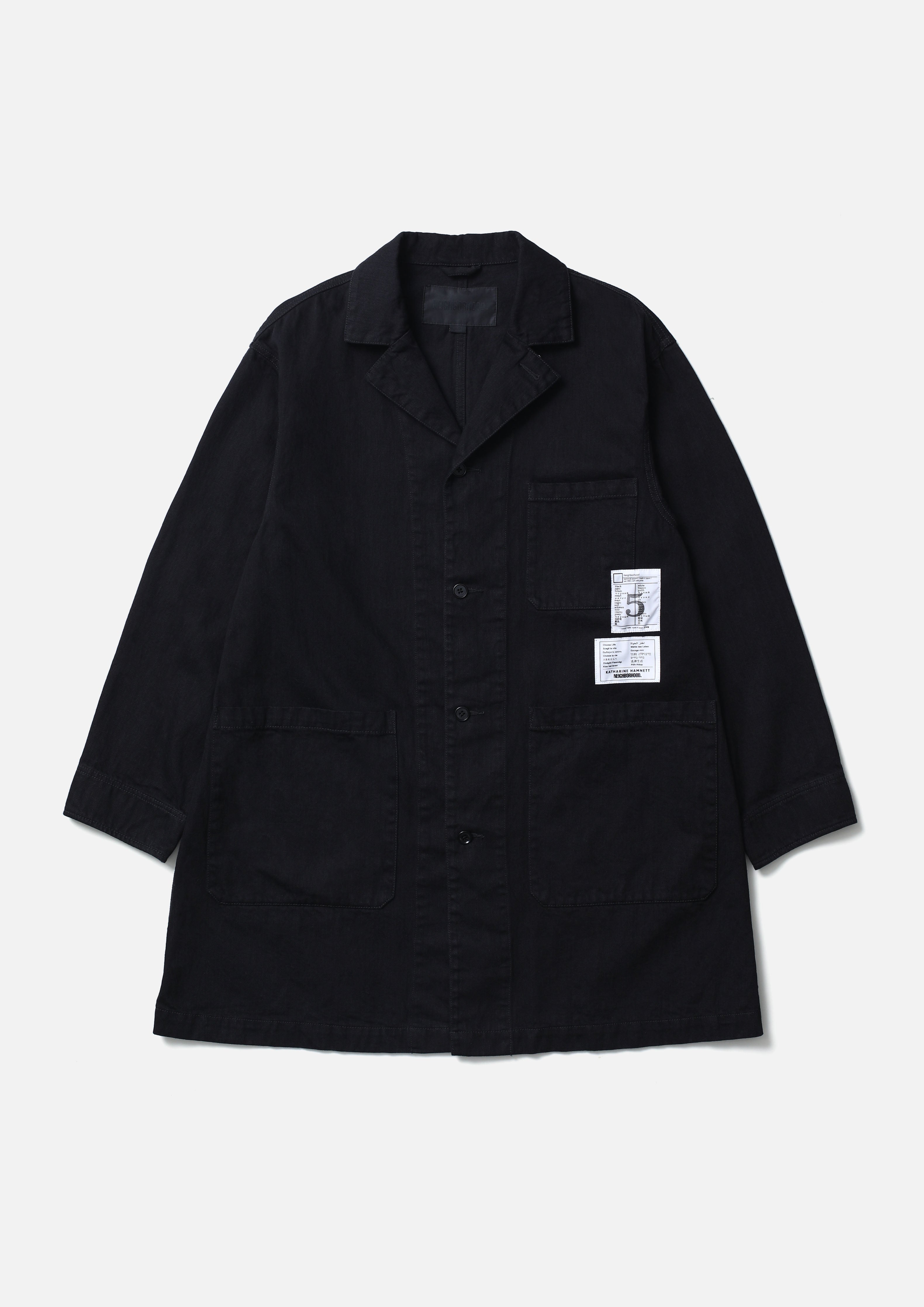NH X KATHARINE HAMNETT . BW . SHOP COAT