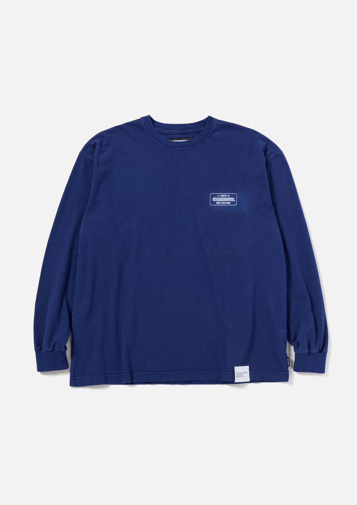 SULFUR DYE CREWNECK LS