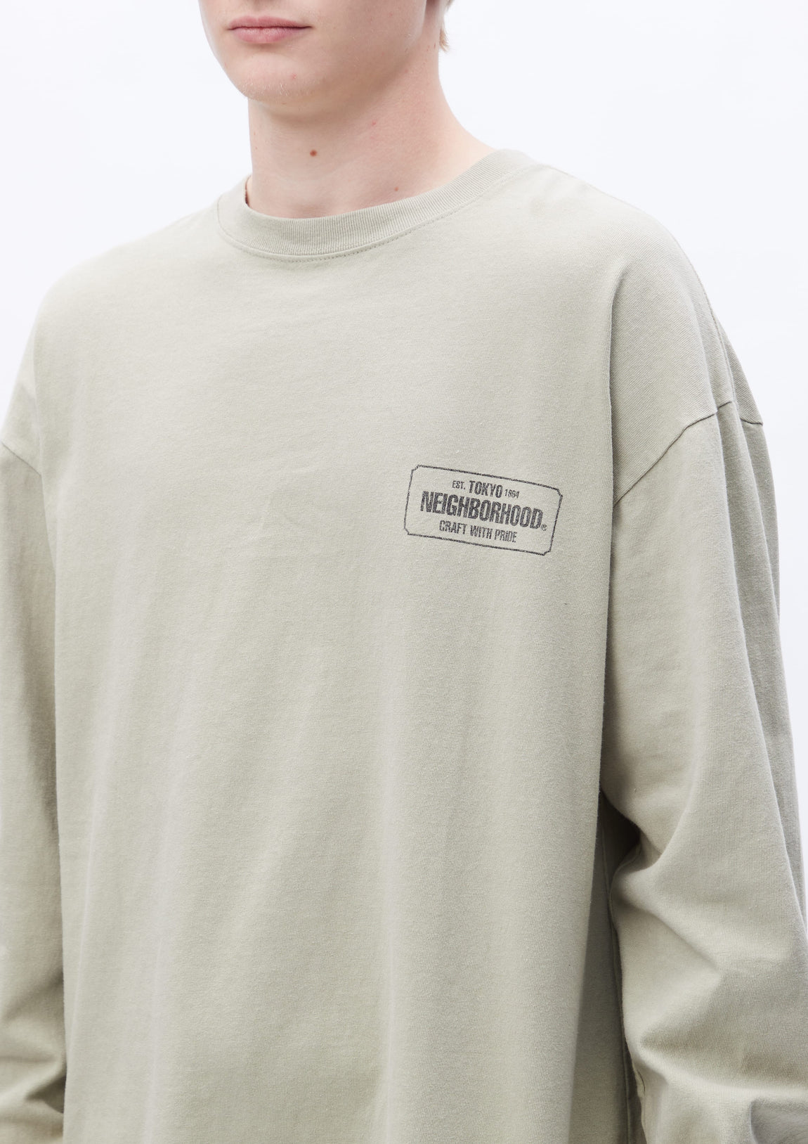 SULFUR DYE CREWNECK LS